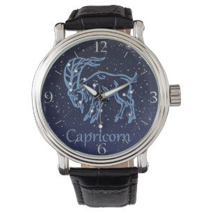 Capricorn Constellation and Zodiac Sign with Stars Watch