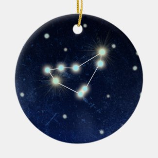 Capricorn Constellation | Custom Name Ceramic Ornament
