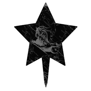 Capricorn Constellation Hevelius 1690 Engraving Cake Topper