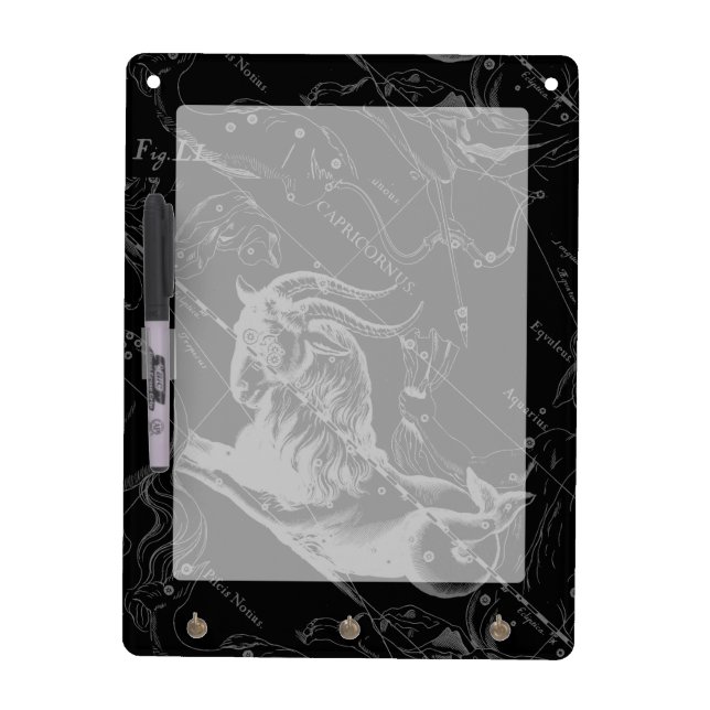 Capricorn Constellation Hevelius 1690 Engraving Dry-Erase Board (Front)
