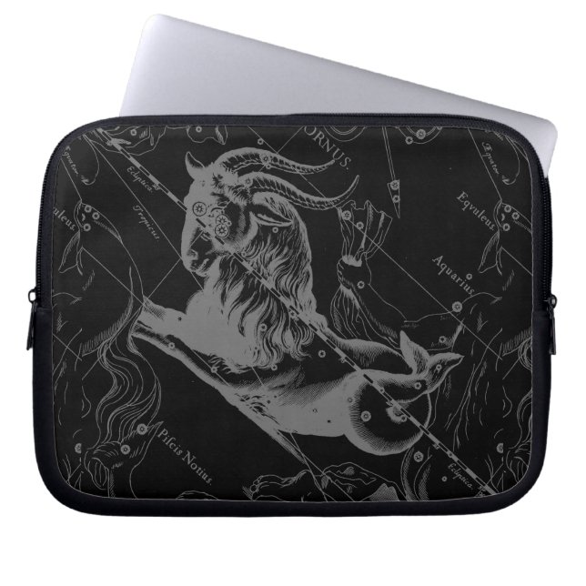 Capricorn Constellation Hevelius 1690 Engraving Laptop Sleeve (Front)