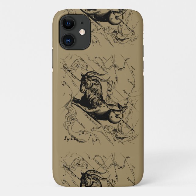 Capricorn Constellation Map Hevelius circa 1690 Case-Mate iPhone Case (Back)