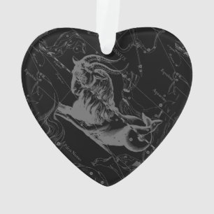 Capricorn Constellation Map Vintage Hevelius 1690 Ornament