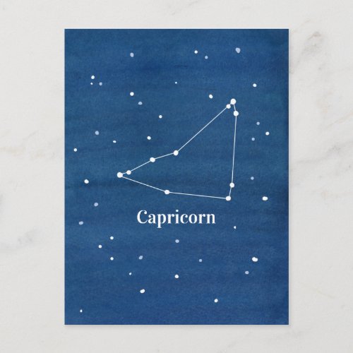 Capricorn Constellation Stars Postcard