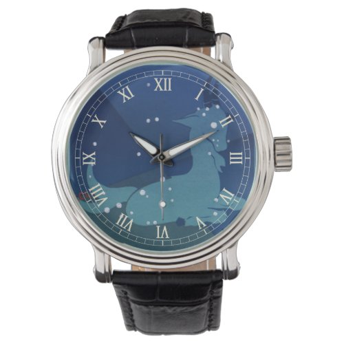 Capricorn Constellation Vintage Zodiac Astrology Watch