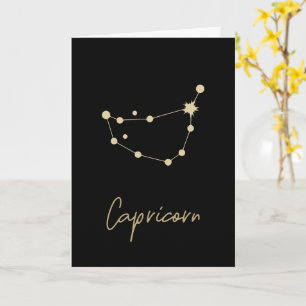 Capricorn Constellation Zodiac Card