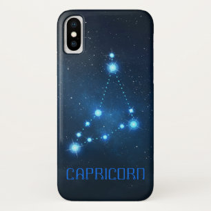 Capricorn Constellation Zodiac iPhone X Case