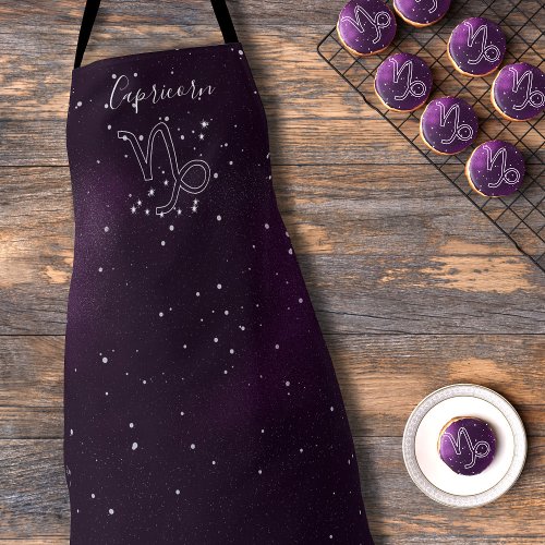 Capricorn Constellation Zodiac Star Sign Astrology Apron