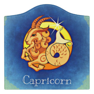 Capricorn Door Sign