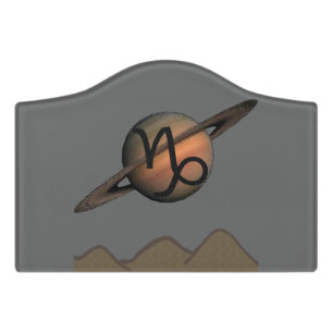 Capricorn Door Sign