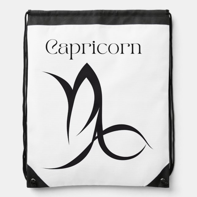 Capricorn Drawstring Bag (Front)