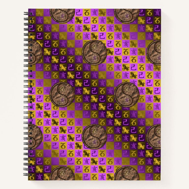 Capricorn & Earth Boar Notebook (Front)