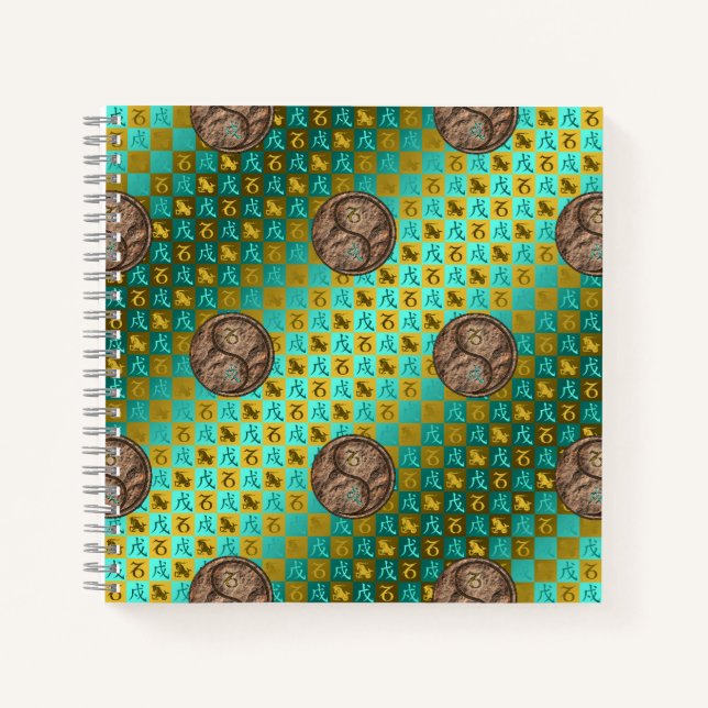 Capricorn & Earth Dog Notebook (Front)