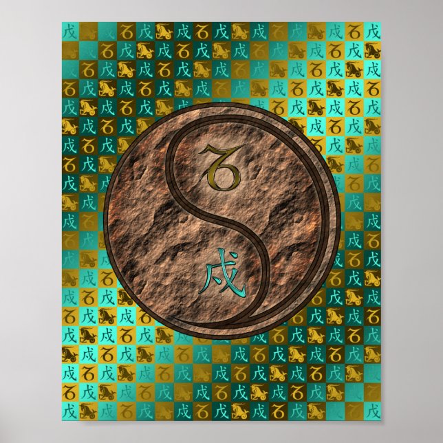 Capricorn & Earth Dog Poster (Front)