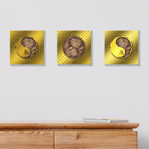 Capricorn & Earth Dragon Canvas Photo Tile