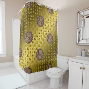 Capricorn & Earth Dragon Shower Curtain