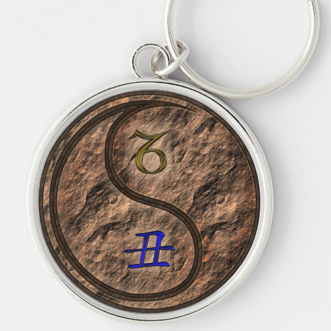 Capricorn & Earth Ox Keychain (Front)