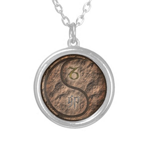 Capricorn Earth Rabbit Silver Plated Necklace