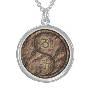 Capricorn & Earth Rat Sterling Silver Necklace