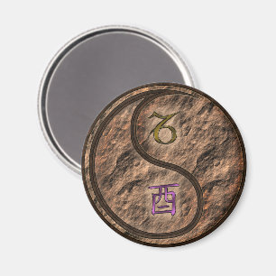 Capricorn & Earth Rooster Magnet