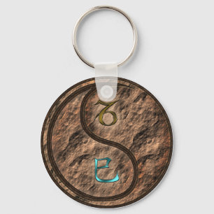 Capricorn & Earth Snake Keychain