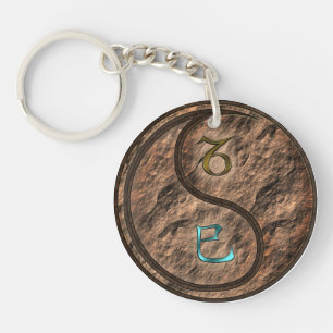 Capricorn & Earth Snake Keychain