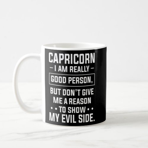 Capricorn Facts Saying Horoscope Sign  Coffee Mug