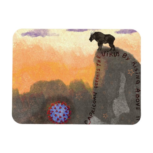 Capricorn fights the Virus Magnet (Horizontal)