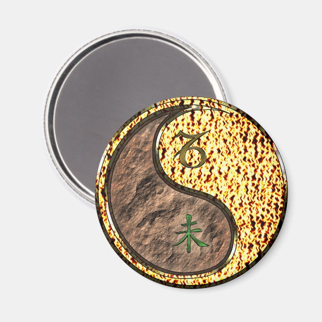 Capricorn & Fire Goat Magnet (Front/Back)