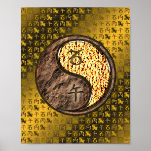 Capricorn & Fire Horse Poster