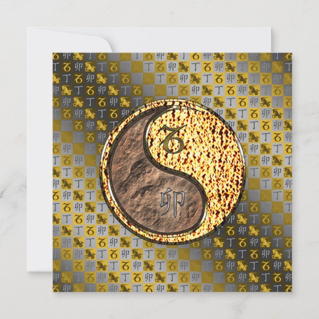 Capricorn & Fire Rabbit Card (Front)