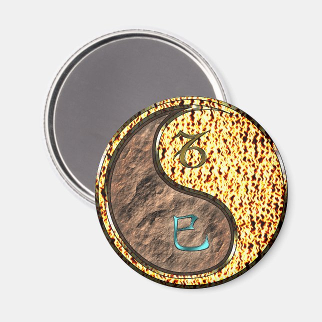 Capricorn & Fire Snake Magnet (Front/Back)