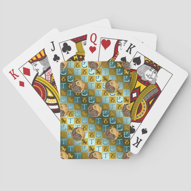 Capricorn & Fire Snake Poker Cards (Back)