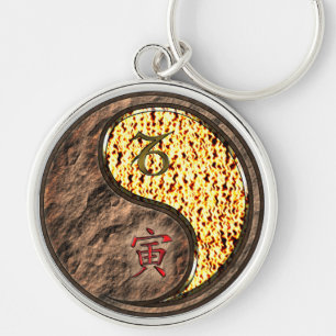 Capricorn & Fire Tiger Keychain