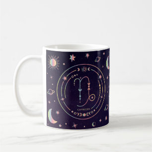 Capricorn fun nutrition facts zodiac constellation coffee mug