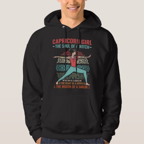 Capricorn Girl Astrology Zodiac Sign Horoscope Cap Hoodie