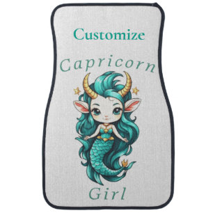Capricorn Girl Mermaid Thunder_Cove Car Floor Mat