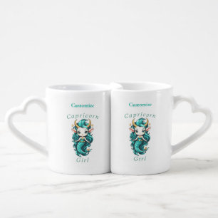 Capricorn Girl Mermaid Thunder_Cove Coffee Mug Set