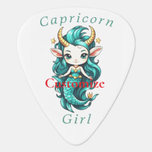 Capricorn Girl Mermaid Thunder_Cove Guitar Pick