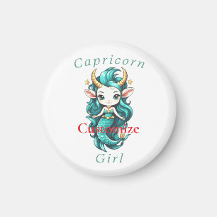 Capricorn Girl Mermaid Thunder_Cove Magnet