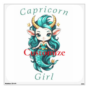 Capricorn Girl Mermaid Thunder_Cove Wall Decal