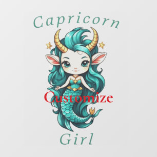 Capricorn Girl Mermaid Thunder_Cove Window Cling