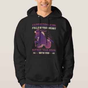 Capricorn Girl Zodiac Sign Astrology Horoscope Cap Hoodie