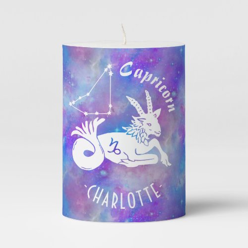 Capricorn Goat Constellation Stars Name Birthday Pillar Candle