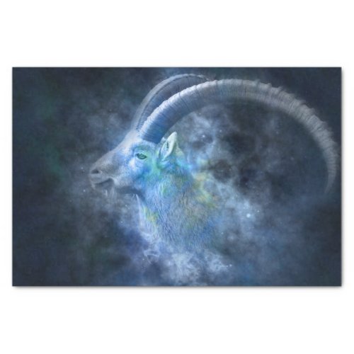 Capricorn Goat Decoupage 10x15 Tissue Paper