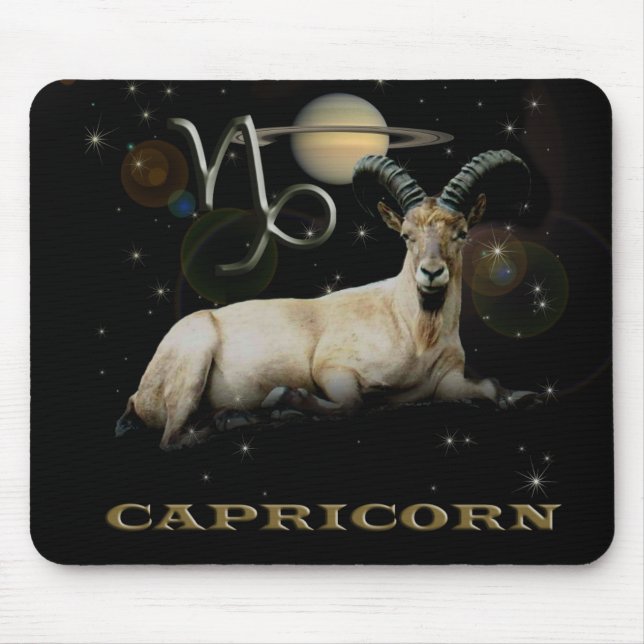 Capricorn Goat Saturn Mousepad (Front)