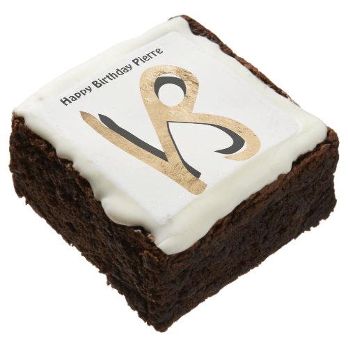 Capricorn goat zodiac astrology symbol personalize brownie