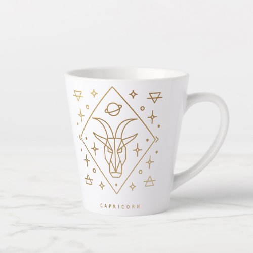 Capricorn Gold Glyph Coffee Mug
