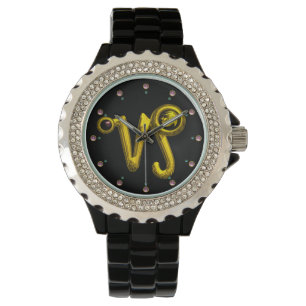 CAPRICORN GOLD ZODIAC BIRTHDAY JEWEL,Black Watch
