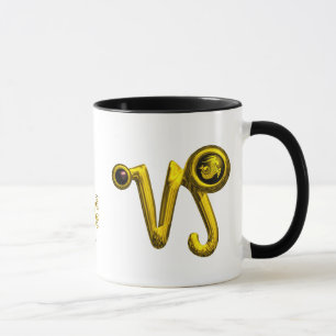 CAPRICORN GOLD ZODIAC SIGN JEWEL MUG